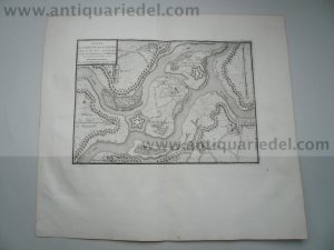 Crevecoeur, siege 19.07.1672, map Beaurain anno 1675