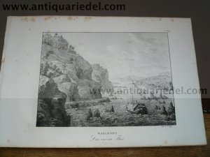 Iron Gate, Danube, anno 1825, Kunike, Litho