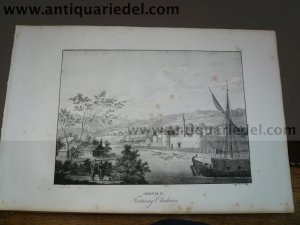 Clacova/Cladava, fortress, anno 1825, Litho, Kunike