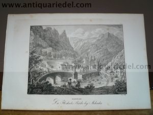 Baile Herculane-Herculesbad, anno 1825, Kunike, Lithographie