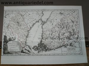 Scandinavia, anno 1790, map, Reilly