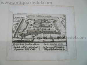 Gent-Castle, anno 1678, Meisner/Kieser, copperengraving