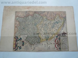 Lower saxony, map, Ortelius Abraham, anno 1603, latin edition