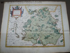 Waldeck, anno 1610, Mercator G., altkoloriert