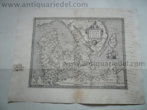 Generalmap,Abraham Ortelius, latin edition,anno 1571 "Daniae..."