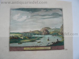 Dumbarton-Scotland, anno 1707, P.v.d.Aa, copperengraving