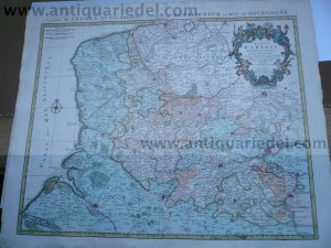 Artois, map, anno 1745, Covens & Mortier, fine print