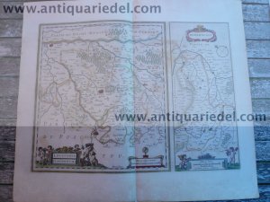 Loudonois-Mirebalais, anno 1658, map, Janssonius J., old colours