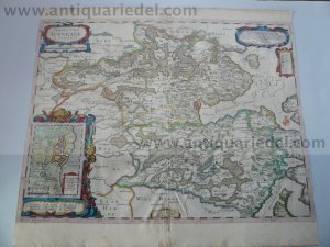 gebrauchtes Buch – Blaeu W.+J – Aabenraa/Apenrade,map, Blaeu J.anno 1662