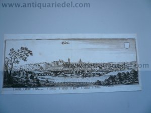 Colditz an der Mulde, anno 1650, Merian Matthäus, rar