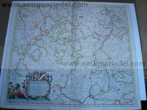 Lorraine/Alsace/Wirtenbergi, anno 1690, Th.Danckerts, scarce map