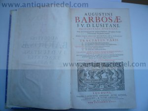 Barbosa A., Tractatus Varii, Arnaud 1678