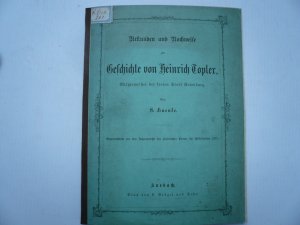 Geschichte von H. Topler, Rothenburg, anno 1871, selten