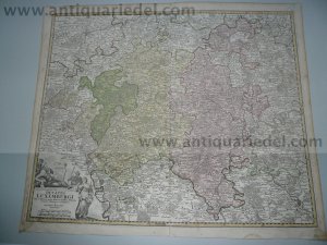 Ducatus Luxemburgi, map, Homann anno 1720