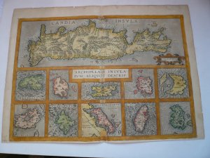 antiquarisches Buch – Ortelius Abraham – Kreta/Isles/map Ortelius anno 1592