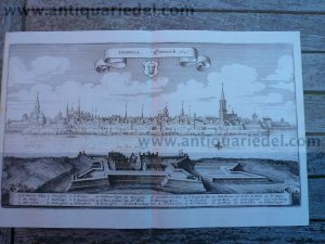 Emmerich/Rhein, Panorama, Merian, anno 1650 "Embrica.Emmerich