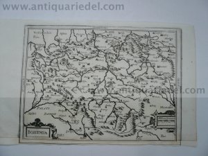 Böhmen-Landkarte, anno 1650, Merian Matthäus