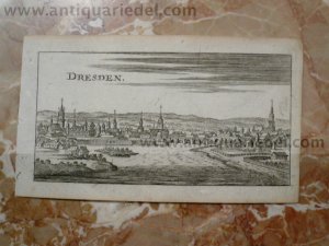 Dresden, anno 1686, Riegel Christoph, Kupferstich aus Riegels "D