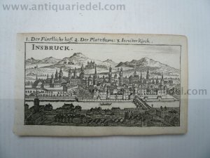 Innsbruck, anno 1686, Riegel Christoph, Kupferstich aus Riegels