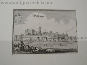 Böblingen, anno 1646, Merian Matthäus, Passepartout