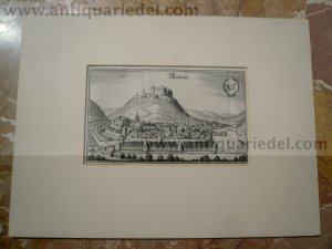 Bad Urach, anno 1646, Merian Matthäus, Passepartout