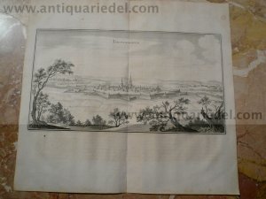 Thionville/Dietenhofen, anno 1659, etching by Caspar Merian