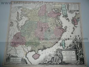 China,Generalmap,Seutter M., anno 1730, contemporary coloured