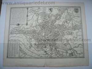 Gent,townview,Braun/Hogenberg,anno 1575 townview, edited by Brau