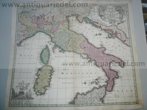 Italy Generalmap, Seutter Matthäus, a. 1720