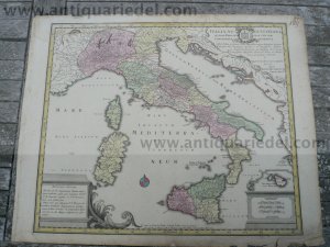 Italia AUGUSTINIANA, anno 1760, Lotter T.C.