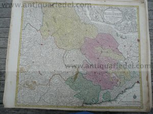 Ducatus Sabaudiae, Piemont, anno 1760, Lotter T.C., map