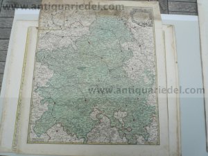 Champagne, anno 1760, Lotter T.C., map, old colours