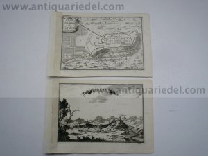 Cardone Spain, anno 1668, plan + panorama, Beaulieu