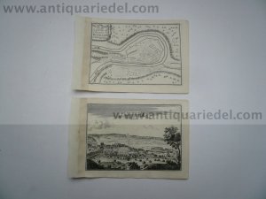 Bouillon, anno 1668, plan+panorama, Beaulieu