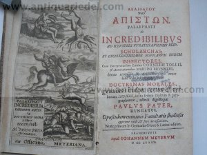 Aliphatu peri Apiston-Unglaubliche Geschichten, Palaiphatos,1685