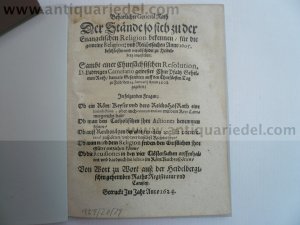 Flugschrift, Camerarius L., Heidelberg 1624