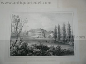 Chateau de Weineren, anno 1840, Lithograph, Lauters