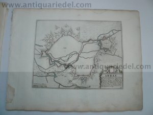 Arras,Valenciennes,Maubeuge, anno 1702, Mortier, 3 sheets