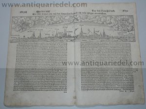 Lübeck,anno 1590,S.Münster,Panoramaview