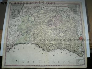 Patrimonio Di S. Pietro, anno 1745, map by Homann heirs, after d