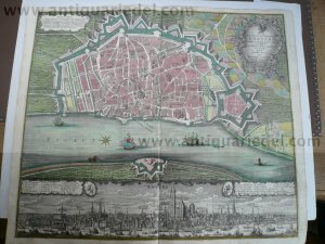 Antwerp/Antwerpen, anno 1740, original map, Seutter Matthäus