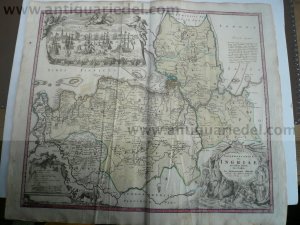 Ingermanlandiae seu Ingriae novissima Tabula, Homann Heirs, 1734