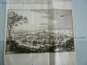 Ingelheim am Rhein, anno 1650, Merian Matthäus