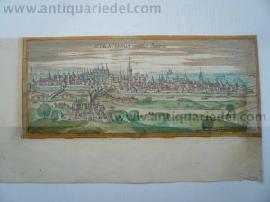 Straubinga/Straubing, anno 1575, Braun/Hogengerg, etching Radier