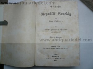 Geschichte der Republik Venedig, 2Bde., 1848, HOFBIBLIOTHEK WITT