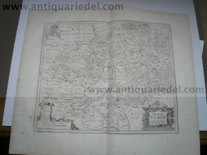 Comitatus Glatz, anno 1657, map Janssonius Jan, french edition