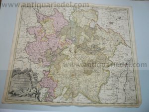 Lotharingia, map, G.Valk,anno 1700