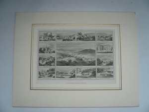 Bad Schwalbach, anno 1862, Souvenirblatt, Stahlstich