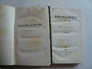 Schleswig-Holstein im Jahre 1850. Ein Tagebuch. Teil 1+2. [2 Bd.