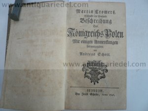 Beschreibung des Königreichs Polen 1741+Kurtzer Entwurff...1736